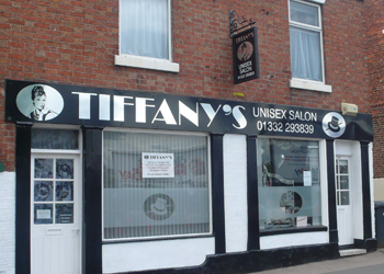 Shop front with etched vinyl